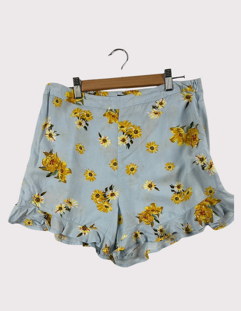 Sunny Blooms Ruffled Shorts F